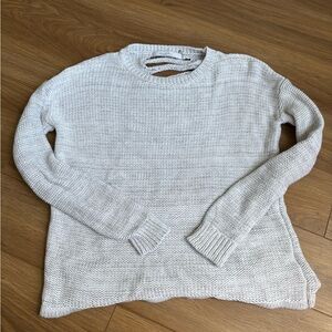 Harper Lane Sweater Womens XS Gray Pullover Distressed Cutout Back Grunge‎ EUC